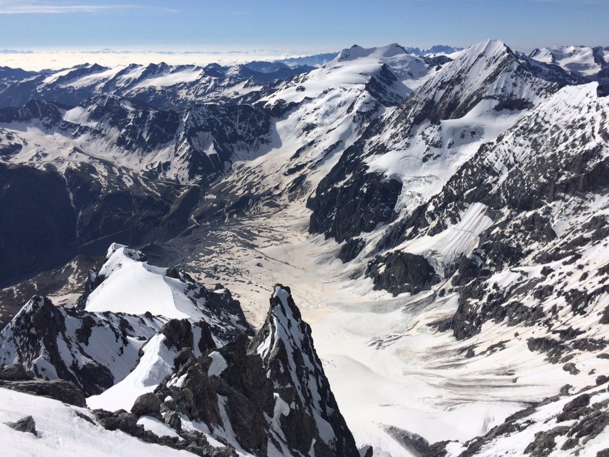 Blick vom Ortler Hintergrat