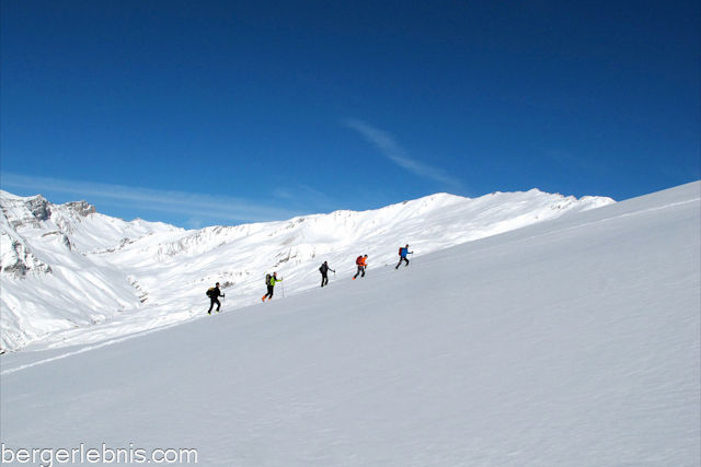 Skiaufstieg in der Valle Maira