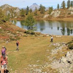 Lago Nero mit Monviso im Hintergrund