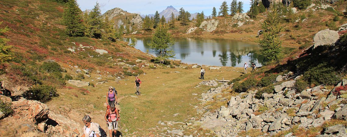 Lago Nero mit Monviso im Hintergrund