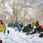 Ski-Expedition Kamtschatka: Zeltlager