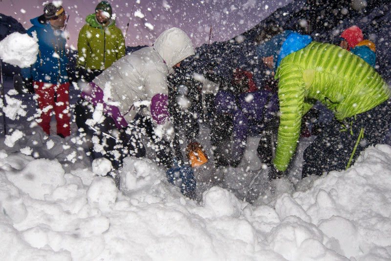 Skitouren Valle Maira 2015 / Piepsübung