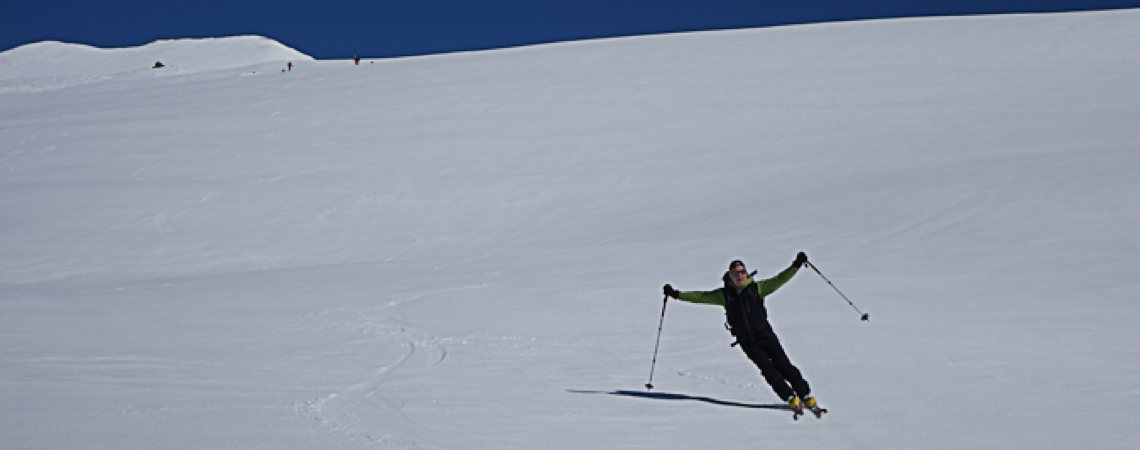 Skitouren Valle Maira / Abfahrt vom Ruissas