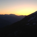Südtiroler Bergführer Ausbildung / Sonnenaufgang