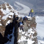 Hochtour Dufourspitze / Knackige Kletterei