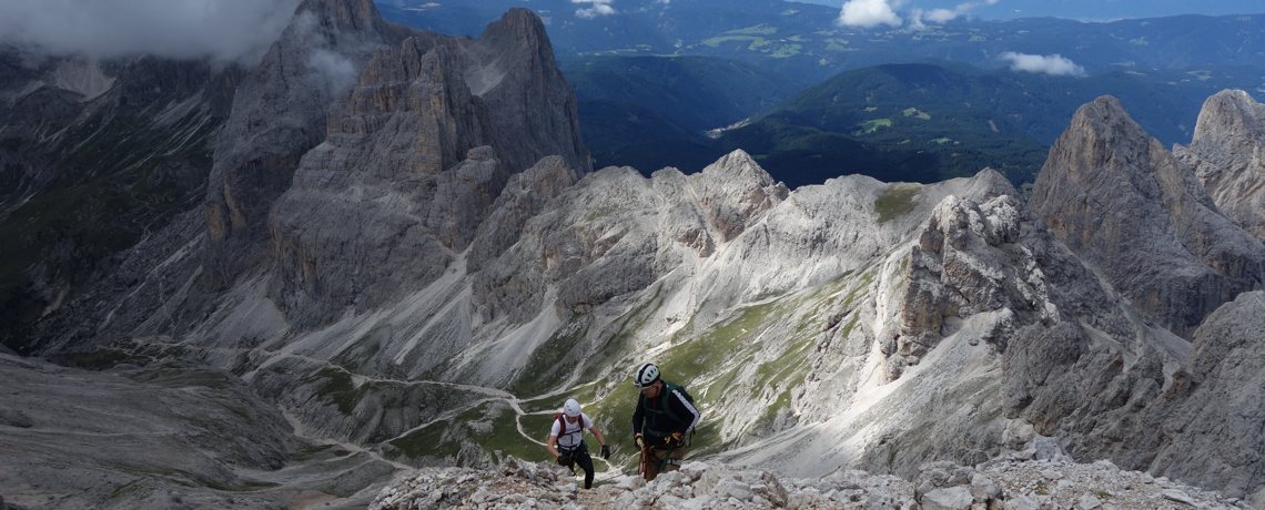 Knapp unterhalb des Gipfels des Kesselkogel